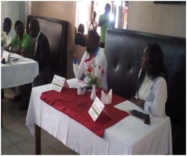 The Promoter addressing journalists (opposite) during opening session