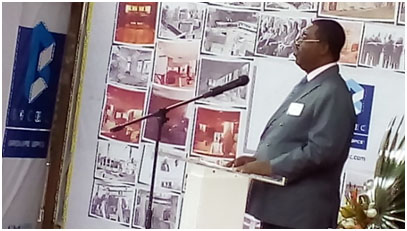 The Board Chair of BICEC, Jean Baptiste Bokam