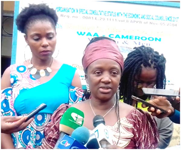 Executive Director of WAA Cameroon, Justine Kwachu Kumche