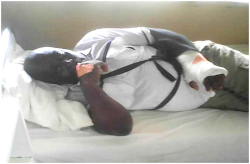 Learned Barrister Bache Francis responding treatment after gun attack