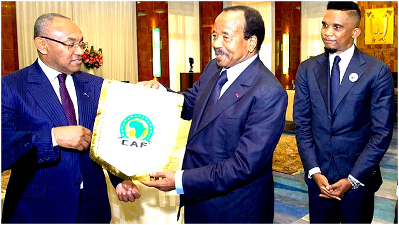 All seemed well between President Biya and CAF’s Ahmed Ahmed before Fridays “bad news”