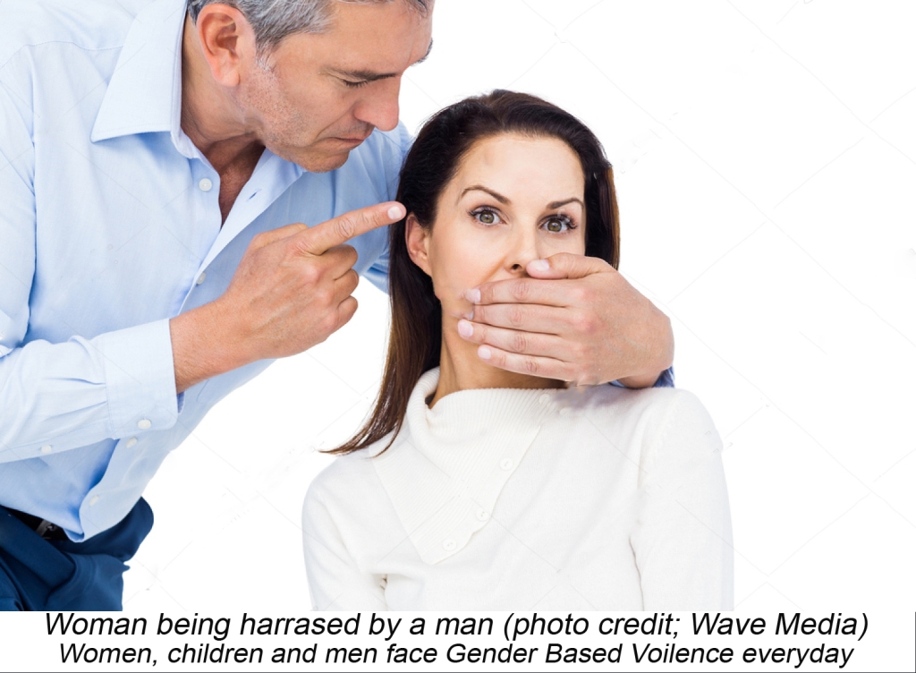 Woman being harrased by a man photo credit_ Wave Media)Women, children and men face Gender Based Voilence everyday (1)