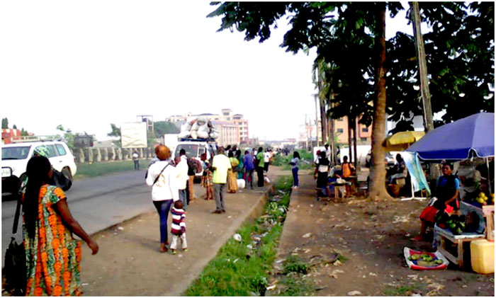 Buea inhabitants fleeing from the unknown