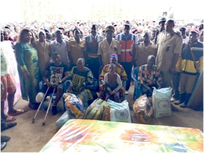 Internally Displaced Persons receive Government Humanitarian Aids in Kumba