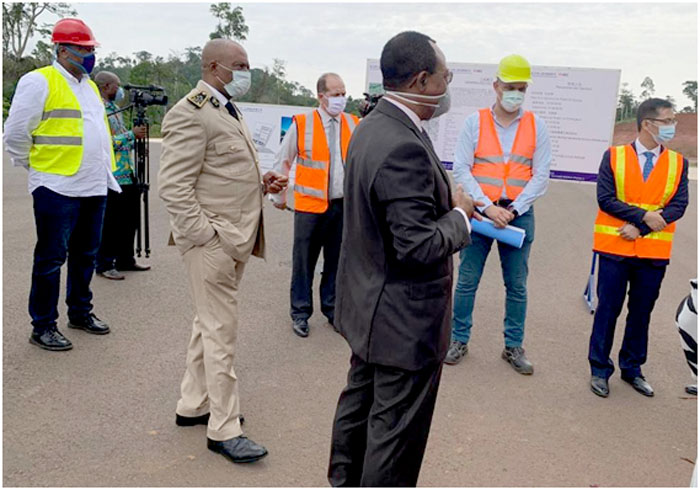 Minister Nganou Djoumessi accompanied by Governor of Centre Region, Naseri Paul Bea